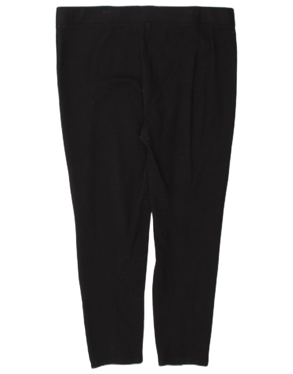 Marks & Spencer Pantalones informales ajustados para mujer UK 18 XL W38 L27 Negro
