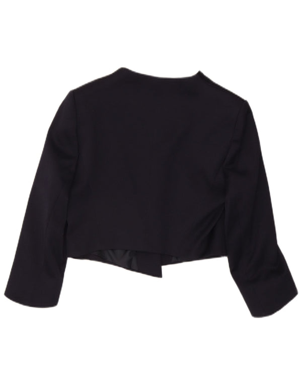 Phase Eight Chaqueta Bolero Abierta de Manga 3/4 para Mujer UK 44 Grande Azul Marino