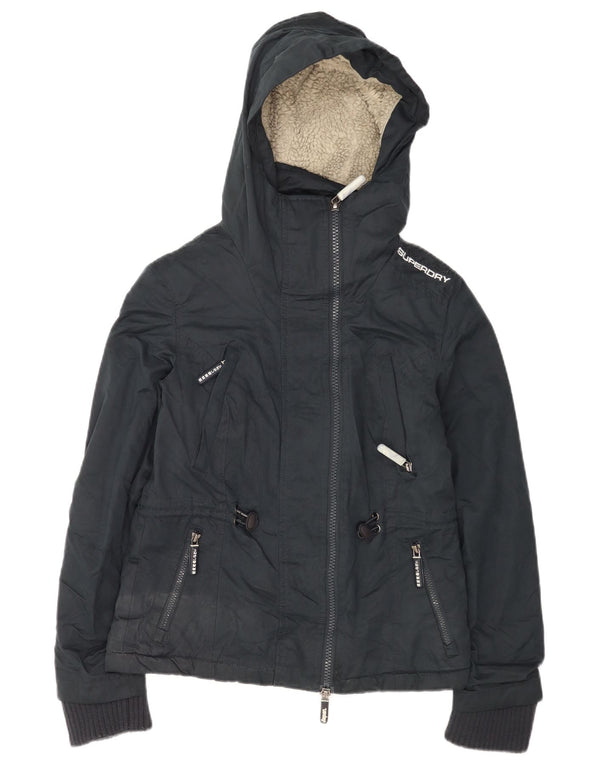 Superdry Chaqueta Cortavientos Gráfica para Mujer UK 40 Small Azul Marino
