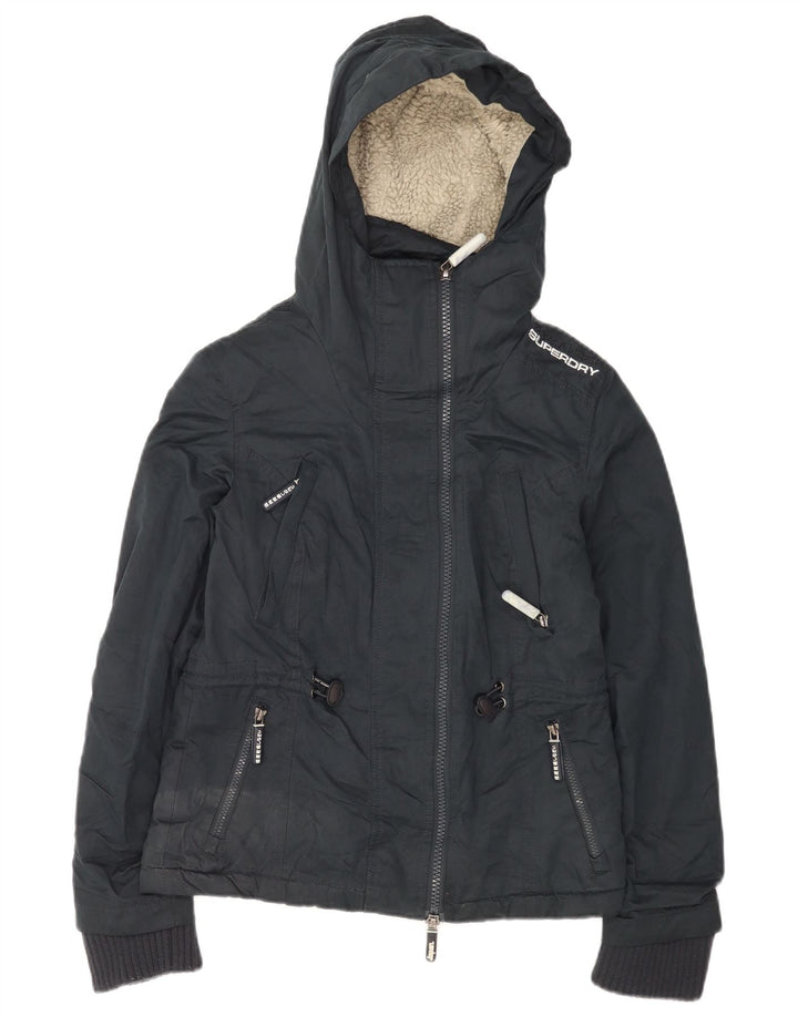 Superdry Chaqueta Cortavientos Gráfica para Mujer UK 40 Small Azul Marino