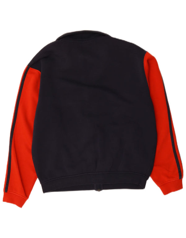 Adidas Hombre Loose Fit Chándal Top Chaqueta Pequeña Azul Marino Colorblock