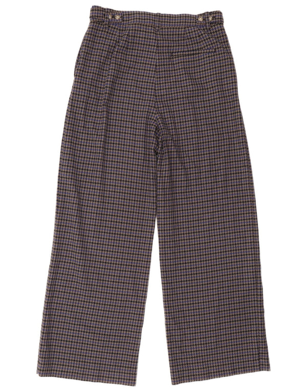 Marks & Spencer Pantalones de traje para mujer UK 40 Large W34 L32 Grey Houndstooth