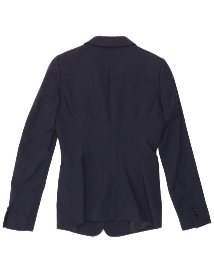 REISS Chaqueta tipo blazer de 1 botón para mujer UK 6 XS Azul marino
