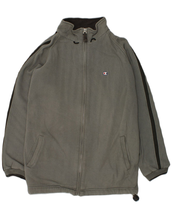 CHAMPION Boys Tracksuit Top Jacket 11-12 Years Grey Cotton | Vintage Champion | Thrift | Second-Hand Champion | Used Clothing | Messina Hembry 
