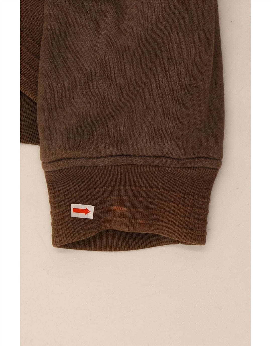 ANIMAL Suéter con capucha y cremallera gráfica para hombre Algodón marrón grande