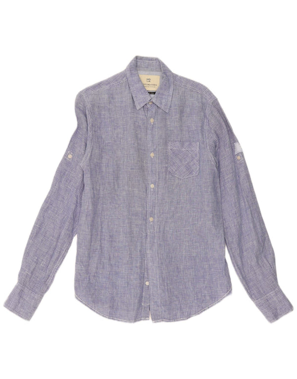 Camisa Scotch & Soda Hombre Small Blue Pata De Gallo