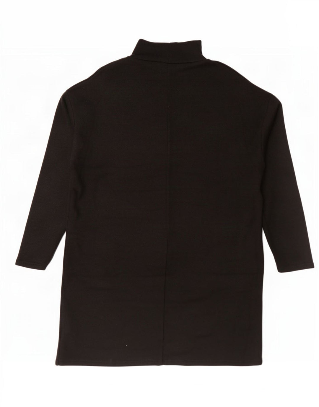 Zara Mujer Vestido Jersey Extragrande UK 44 Medio Viscosa Negra