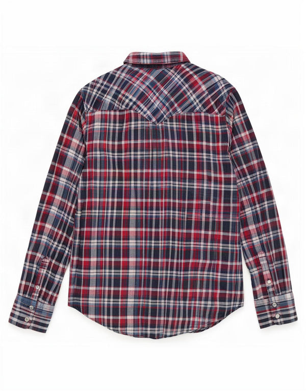 Levi's Hombre Camisa De Franela De Algodón A Cuadros Rojo Medio