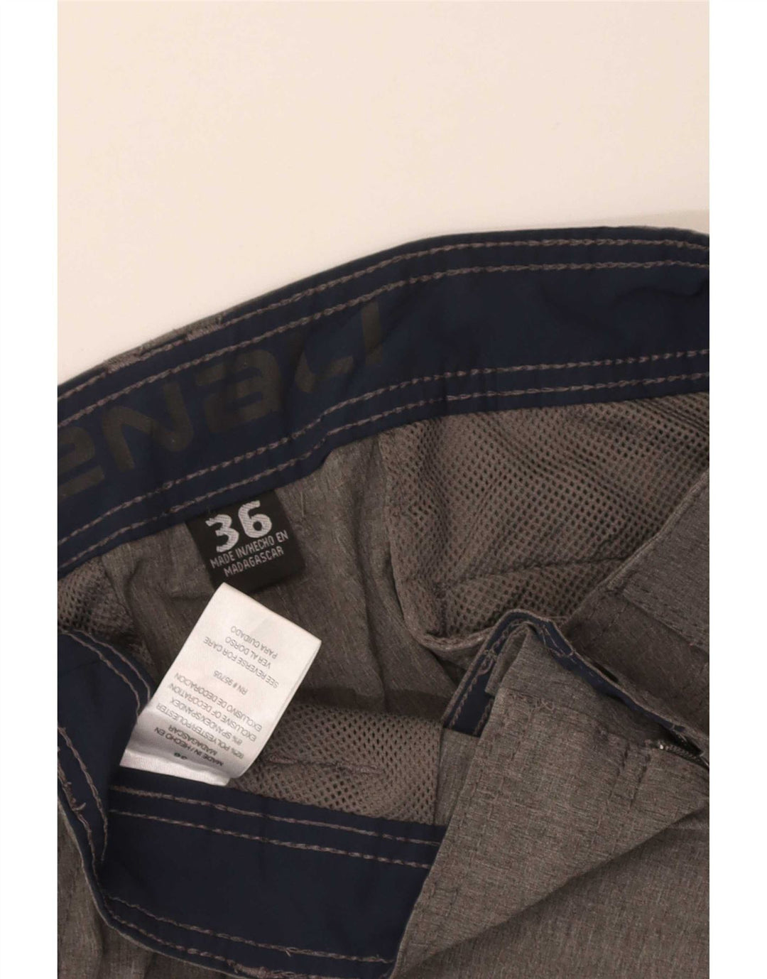 Denali pantalones cortos cargo para hombre W36 poliéster gris grande