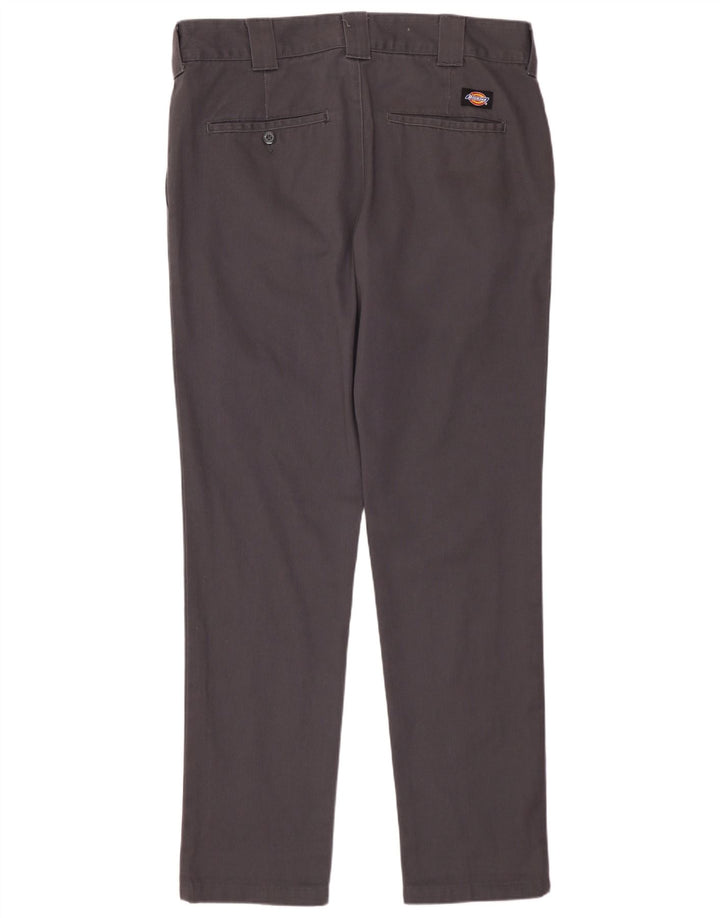DICKIES Pantalón chino slim fit para hombre W32 L32 Algodón gris