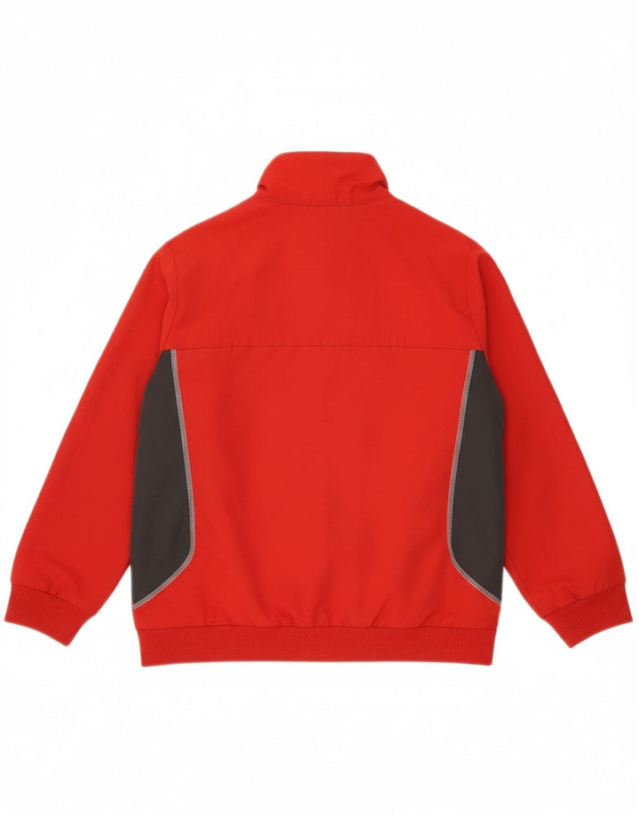 ADIDAS Boys Graphic Tracksuit Top Jacket 7-8 Years Red Colourblock Vintage Adidas and Second-Hand Adidas from Messina Hembry 