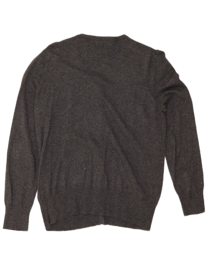 Marks & Spencer Suéter tipo cárdigan para mujer UK 44 Viscosa gris medio
