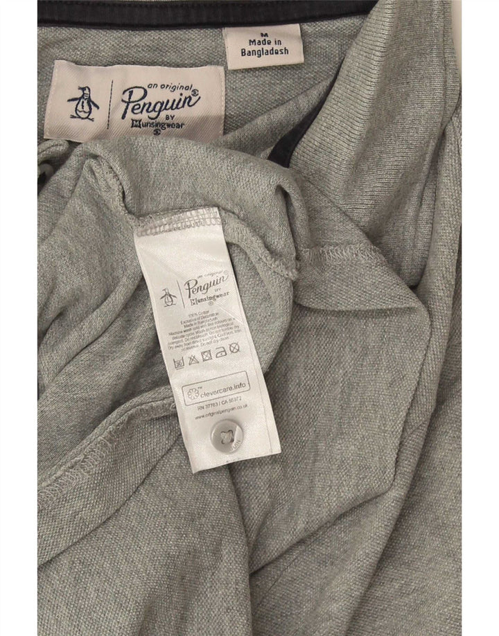Polo Penguin Hombre Algodón Gris Medio