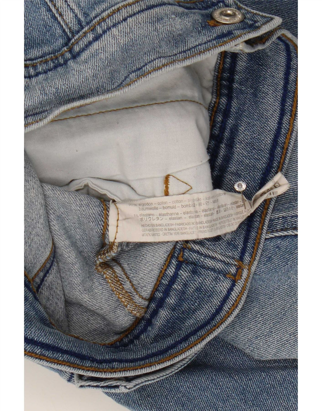 Zara Mujer Crop Denim Chaqueta UK 12 Algodón Azul Medio