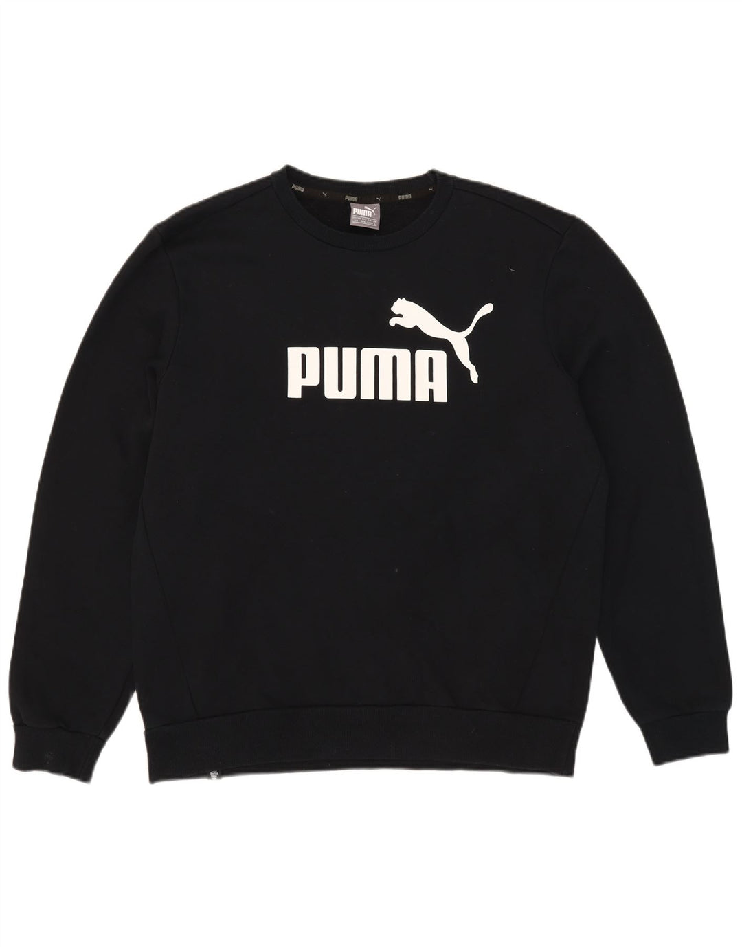 Puma Sudadera Gráfica para Hombre Jersey Grande De Algodón Negro