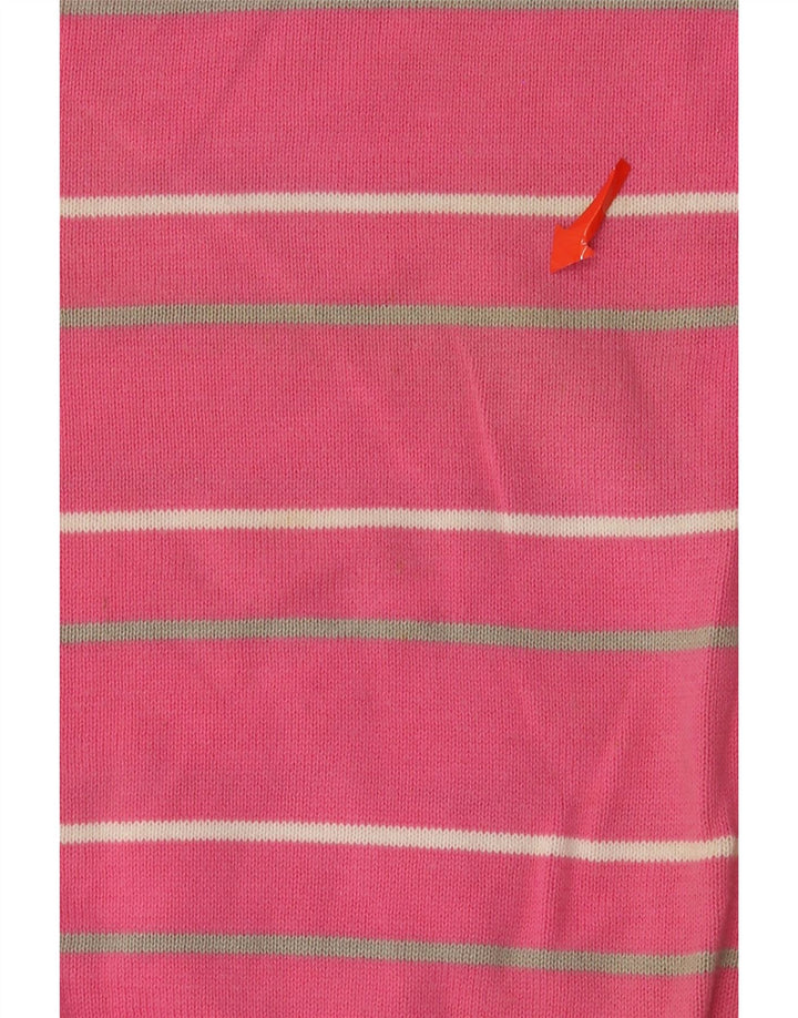 Camiseta sin mangas Puma para hombre de algodón a rayas rosa medio