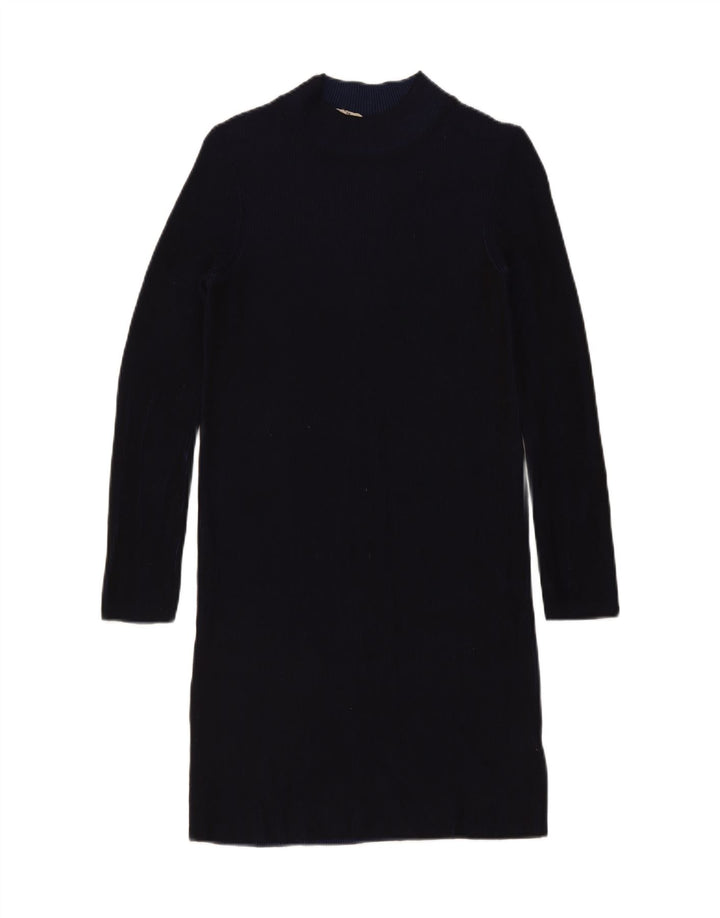 Phase Eight Vestido recto de manga larga para mujer UK 40 Viscosa azul marino mediano