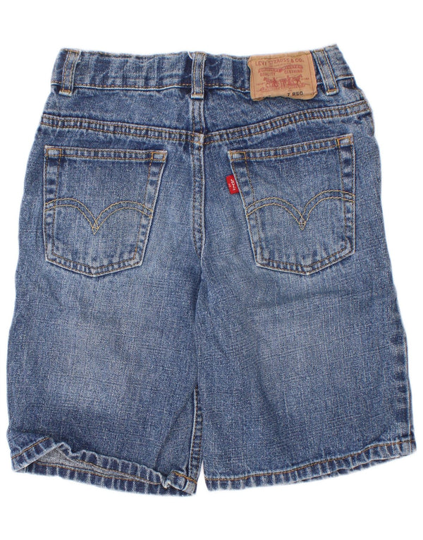 Levi's Shorts vaqueros para niños 6-7 años W24 Blue Ramie
