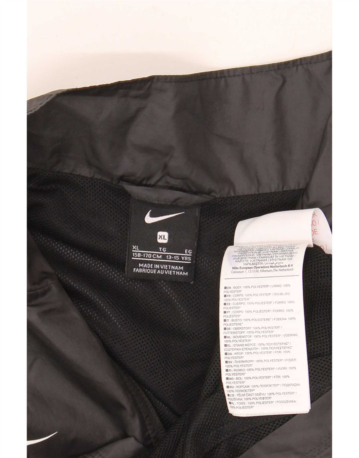 Nike Chaqueta de chándal para niño 13-14 años XL Negro Poliéster