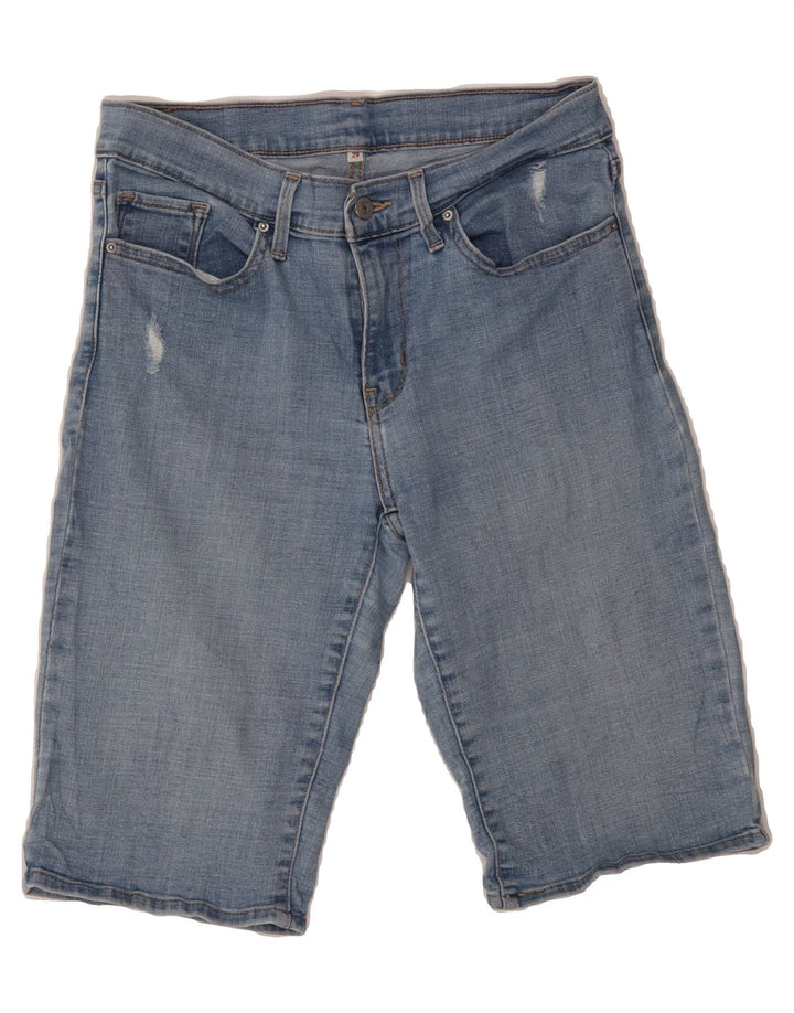 LEVI'S Womens Distressed Denim Shorts W29 Medium  Blue Cotton Vintage Levi's and Second-Hand Levi's from Messina Hembry 