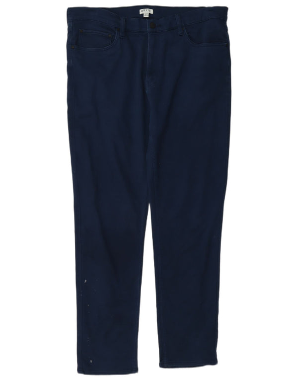 Orvis Pantalones casuales delgados para hombre W36 L32 Algodón azul marino