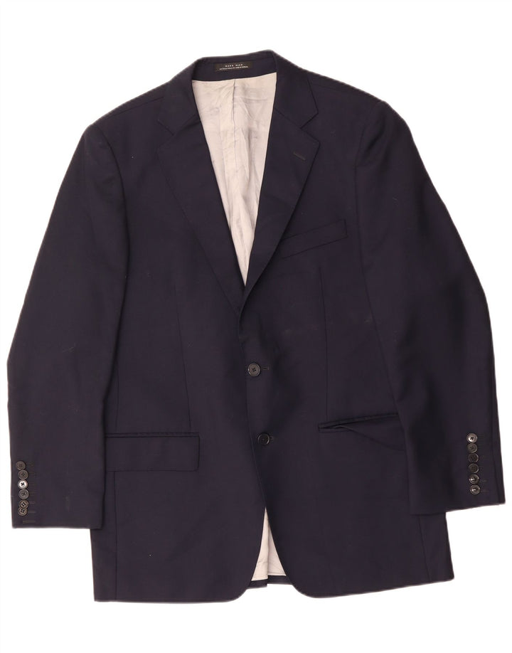 Zara Chaqueta Blazer De 2 Botones Para Hombre EU 54 XL Azul Marino