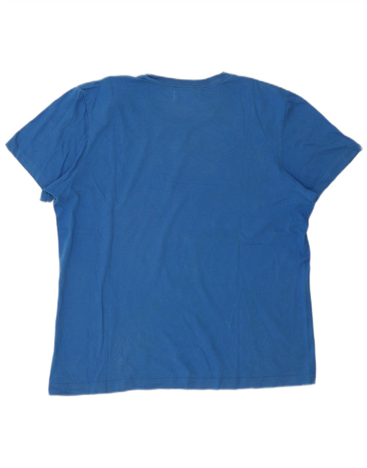 Adidas - Camiseta gráfica para hombre, talla grande, color azul