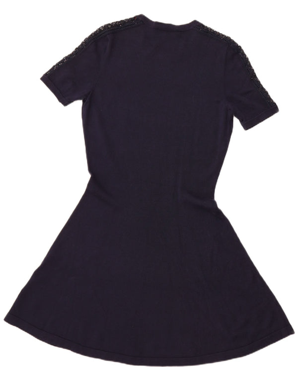 TOMMY HILFIGER Vestido tipo camiseta para mujer UK 44 Grande Algodón azul marino