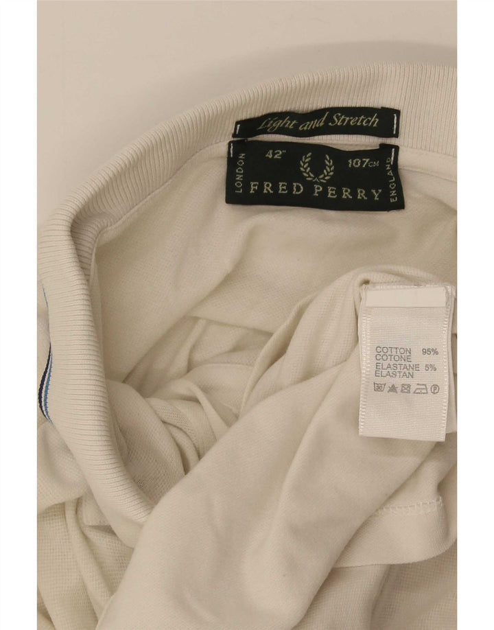 Polo Fred Perry Hombre Algodón Blanco Mediano