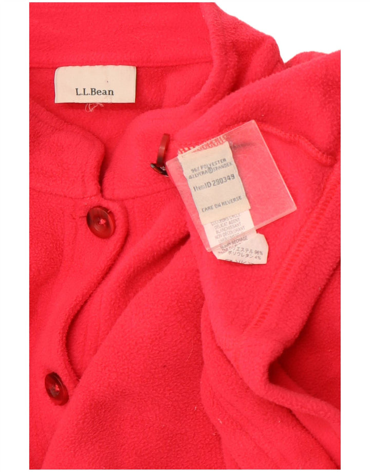 L.L.BEAN Chaqueta polar para mujer UK 46 Grande Poliéster rosa