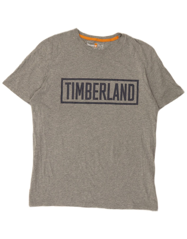 Timberland Camiseta gráfica de corte regular para hombre Top XL Gris