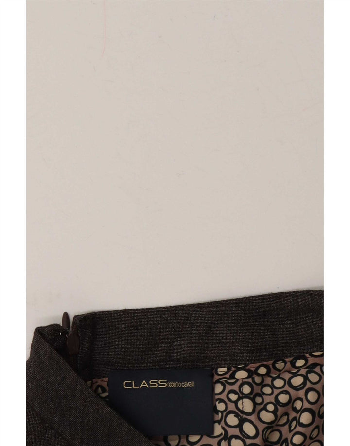 Falda Roberto Cavalli Mujer Plisada Acampanada W28 Gris Medio