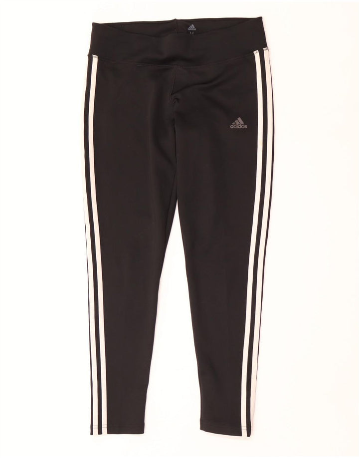 Adidas Leggings Climalite para mujer Reino Unido 12/14 Mediano Negro Poliéster