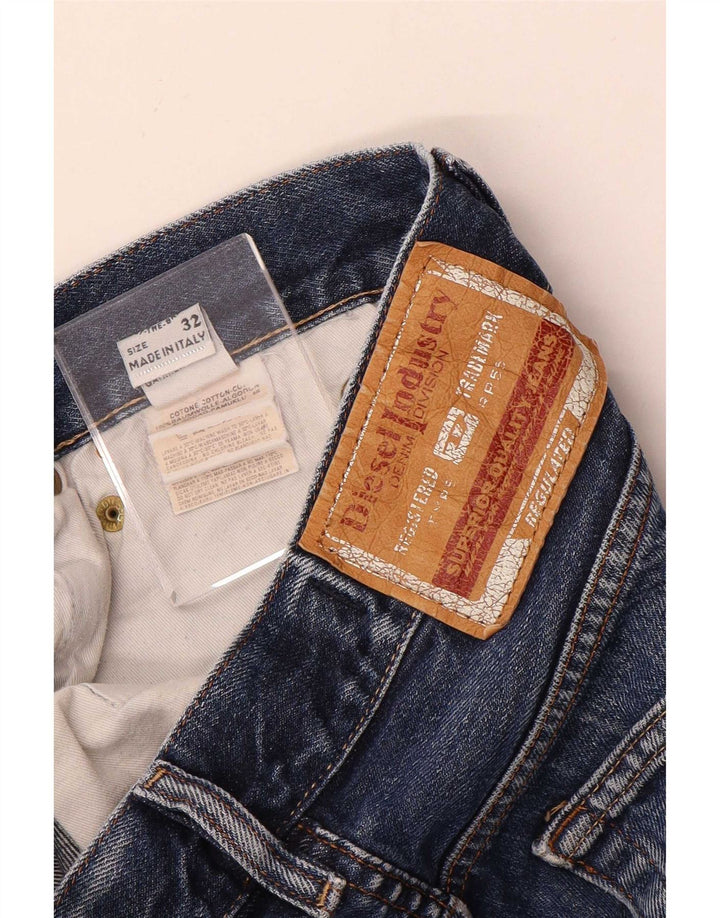 Diesel Vaqueros Rectos Hombre W32 L32 Algodón Azul