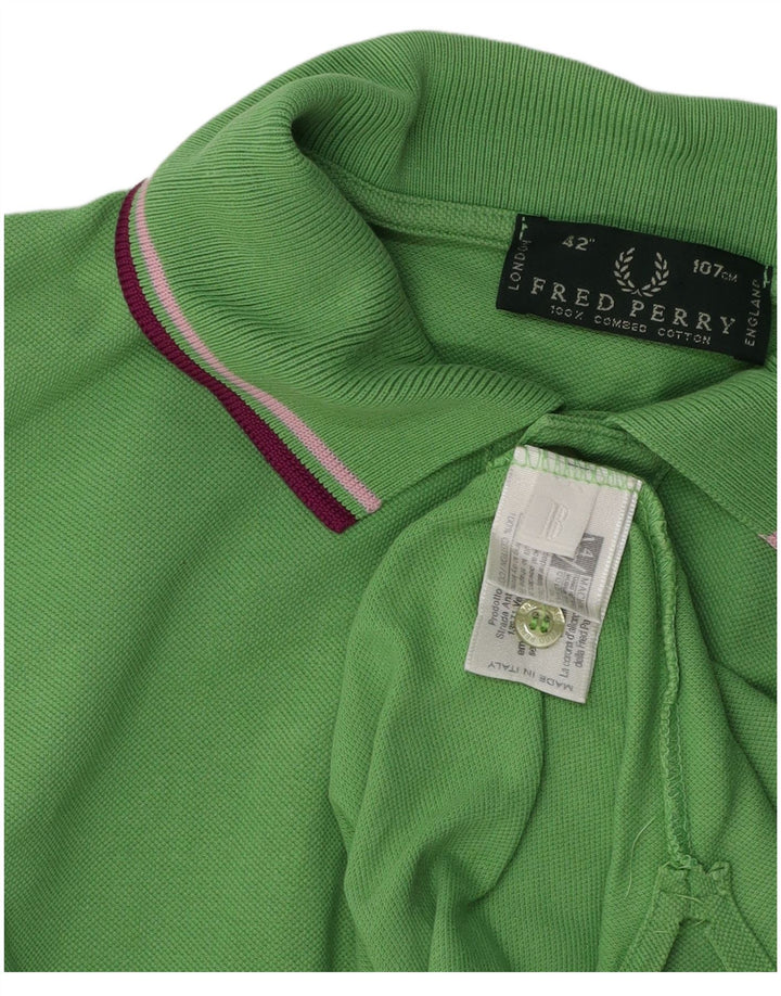 FRED PERRY Polo Hombre Algodón Verde Medio