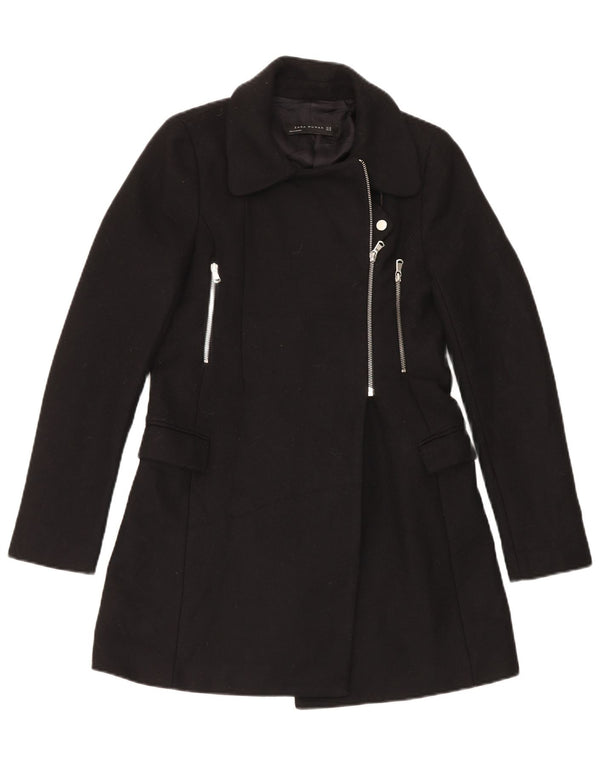 Zara Mujer Abrigo UK 6 XS Negro