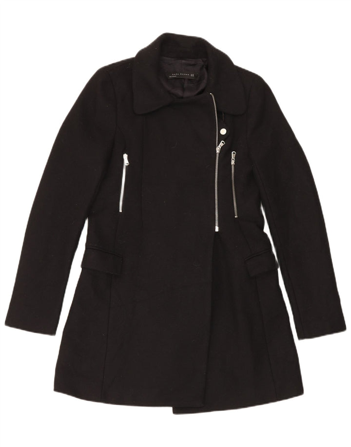 Zara Mujer Abrigo UK 6 XS Negro