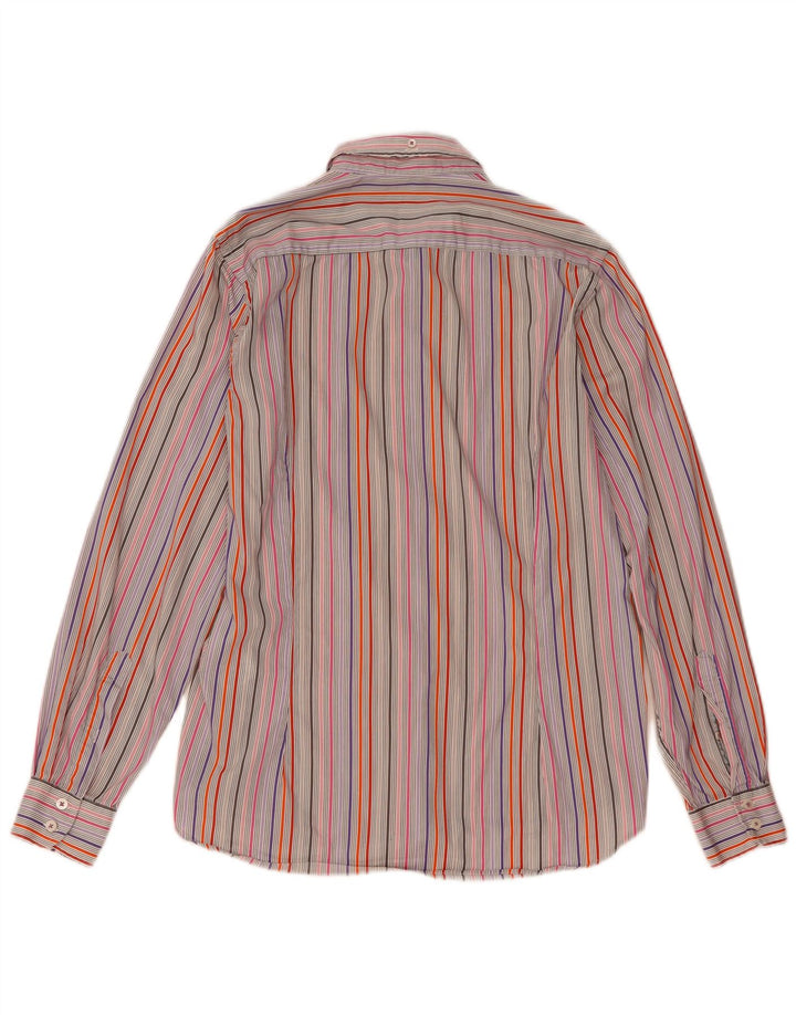 TED BAKER Camisa para hombre Talla 4 Grande Algodón a rayas multicolor
