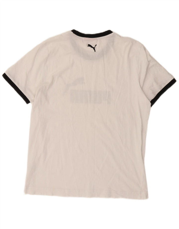 Puma Hombre Camiseta Gráfica Top Medium Blanco