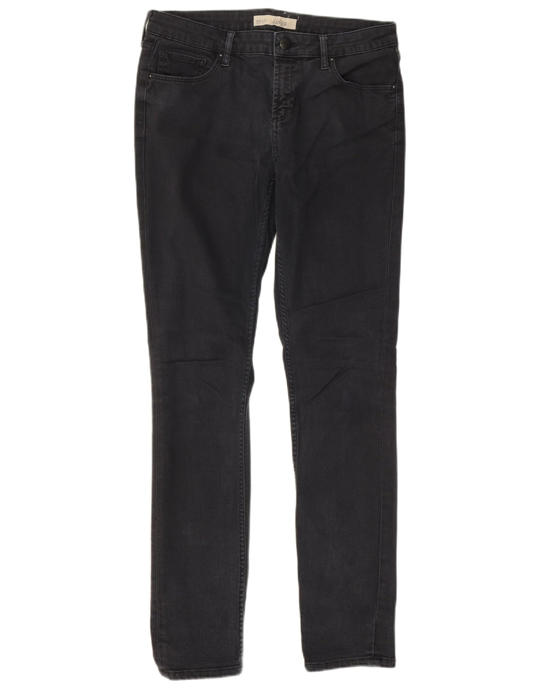 TOPSHOP Vaqueros ajustados Baxter para mujer W30 L32 Algodón negro