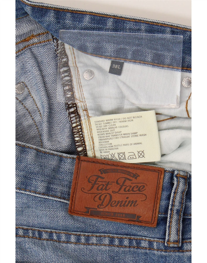 Vaqueros rectos para hombre Fat Face W38 L29 Algodón azul