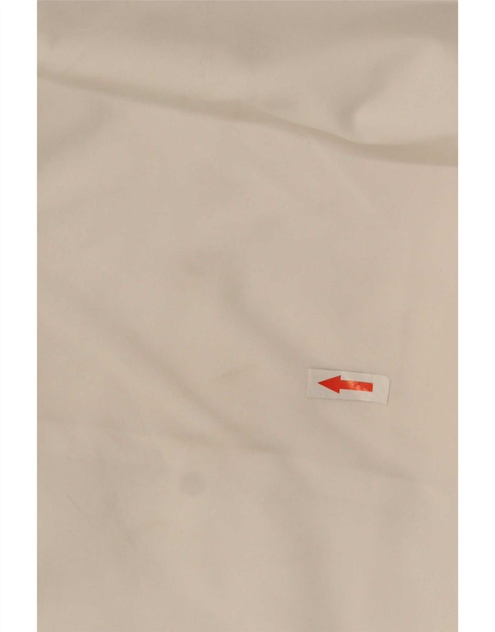 Reebok Bermudas para hombre, pantalones cortos deportivos, tamaño pequeño, poliéster blanco
