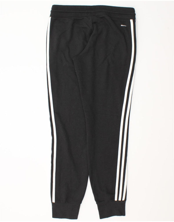 Adidas Mujer Climalite Chándal Pantalones Joggers UK 8/10 Small Negro