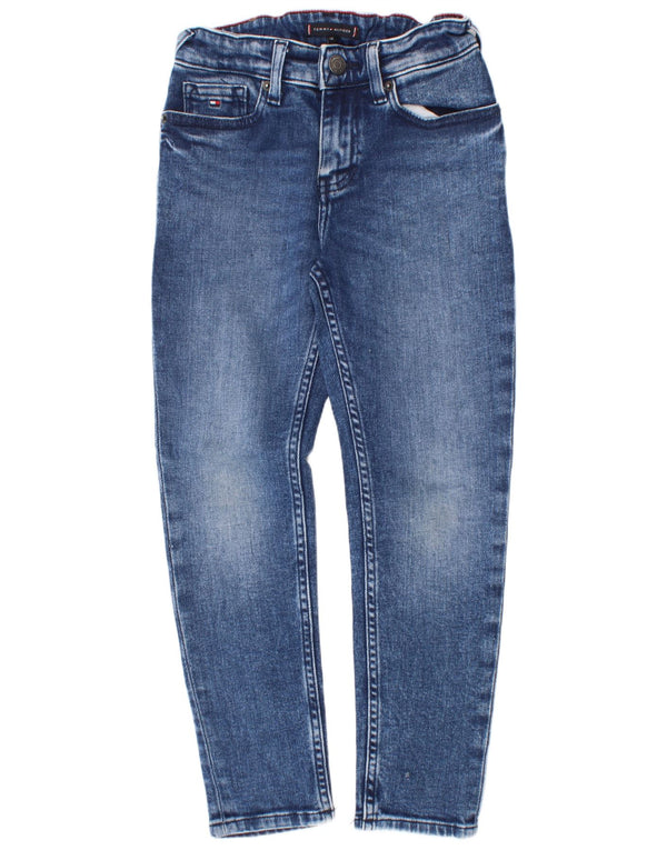 Tommy Hilfiger Vaqueros ajustados para niños 7-8 años W24 L23 Algodón azul