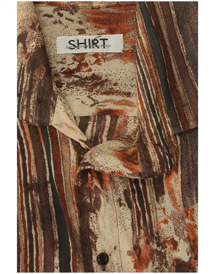 Camisa Sonny Bono Hombre Marrón Medio A Rayas