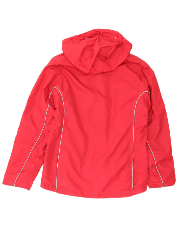 Musto Chaqueta cortavientos con capucha de gran tamaño para mujer UK 10 Small Red Poliéster