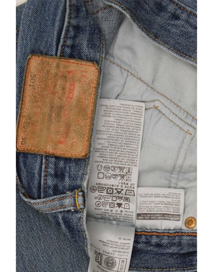 Levi's Hombre 501 Vaqueros Rectos W30 L30 Algodón Azul