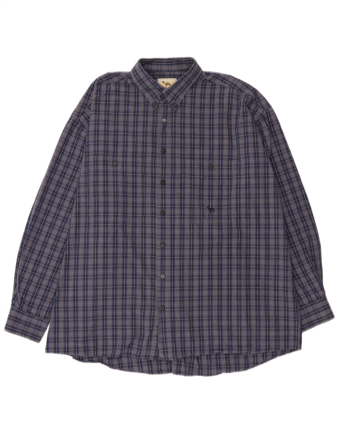 CAMEL ACTIVE Camisa Hombre XL Cuadros Azules