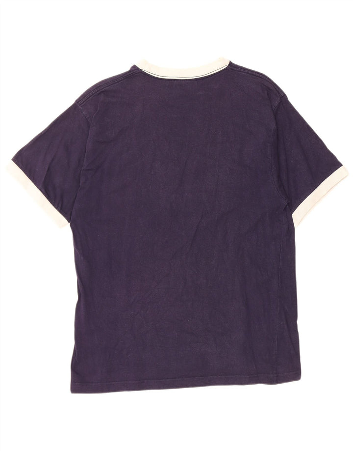 FILA Camiseta gráfica para hombre Top Medium Azul marino Algodón