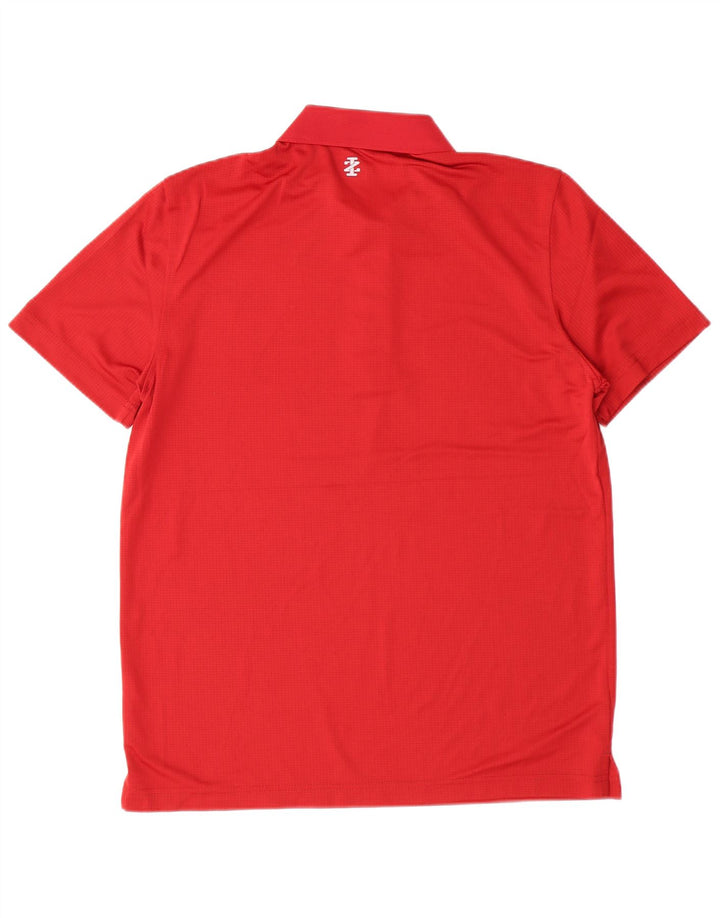 Polo de golf Izod Hombre Poliéster rojo medio